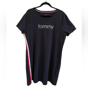 Tommy Hilfiger Women's Cotton Dress Size XL Navy Blue